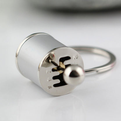 Six-speed Manual Shift Gear Keychain Key Ring Holder(Silver) by buy2fix