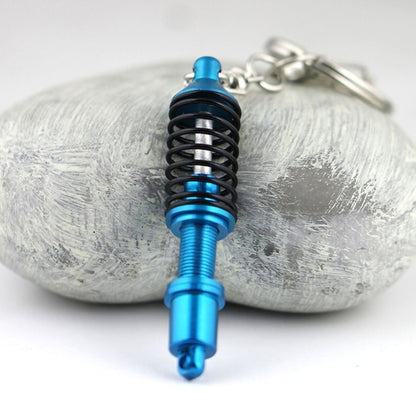 Shock Absorber Keychain Key Ring Holder(Blue) by buy2fix