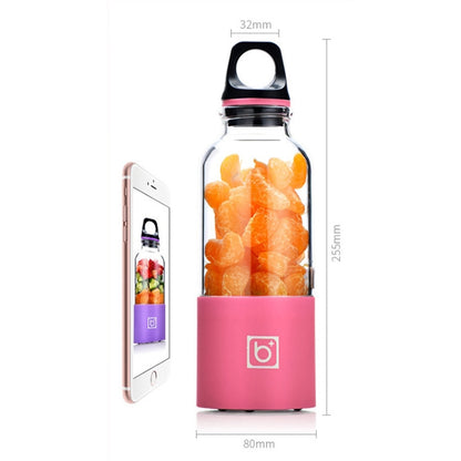 Bingo 500ml Mini Portable USB Rechargeable Electric Juicer Cup  Juicer Blender, 22000 Revolutions Per Minute(Pink) - Electric juicers by buy2fix | Online Shopping UK | buy2fix