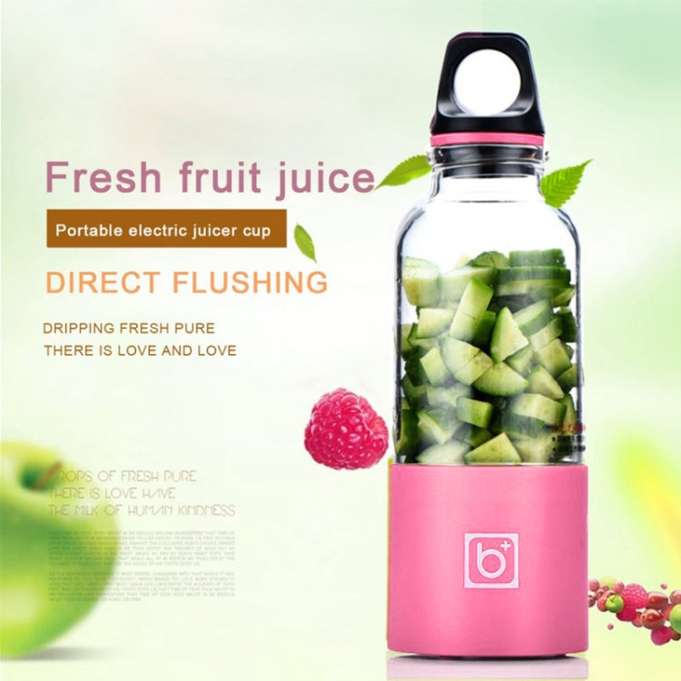 Bingo 500ml Mini Portable USB Rechargeable Electric Juicer Cup  Juicer Blender, 22000 Revolutions Per Minute(Pink) - Electric juicers by buy2fix | Online Shopping UK | buy2fix