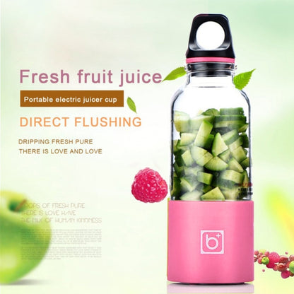 Bingo 500ml Mini Portable USB Rechargeable Electric Juicer Cup  Juicer Blender, 22000 Revolutions Per Minute(Pink) - Electric juicers by buy2fix | Online Shopping UK | buy2fix