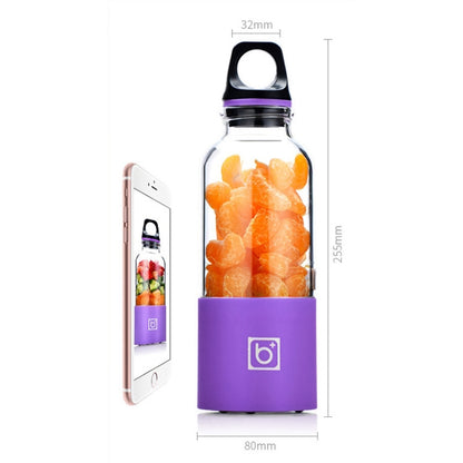 Bingo 500ml Mini Portable USB Rechargeable Electric Juicer Cup  Juicer Blender, 22000 Revolutions Per Minute(Purple) - Electric juicers by buy2fix | Online Shopping UK | buy2fix