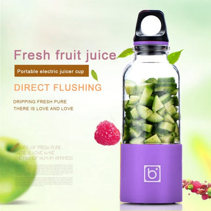 Bingo 500ml Mini Portable USB Rechargeable Electric Juicer Cup  Juicer Blender, 22000 Revolutions Per Minute(Purple) - Electric juicers by buy2fix | Online Shopping UK | buy2fix