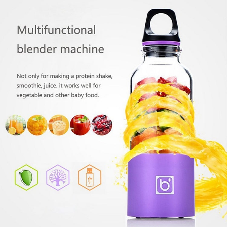 Bingo 500ml Mini Portable USB Rechargeable Electric Juicer Cup  Juicer Blender, 22000 Revolutions Per Minute(Purple) - Electric juicers by buy2fix | Online Shopping UK | buy2fix