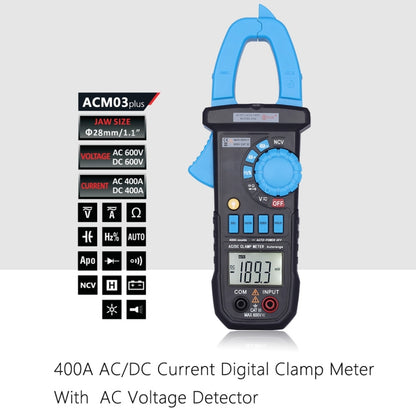 BSIDE ACM03 Plus 400A  AC / DC Clamp Meter - Current & Voltage Tester by BSIDE | Online Shopping UK | buy2fix