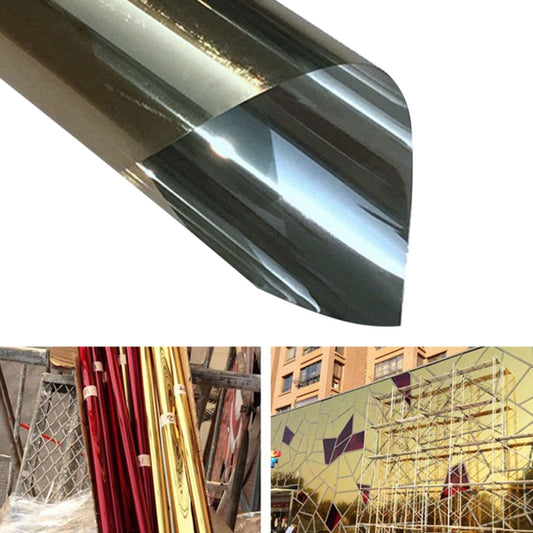 UV Reflective One Way Privacy Decoration Glass Window Film Sticker, Width: 90cm, Length: 1m(Gold) - Door & Window Films by buy2fix | Online Shopping UK | buy2fix