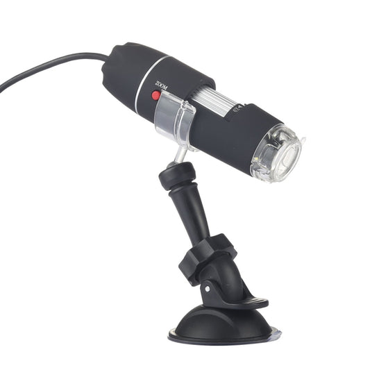 1600X Magnifier HD 0.3MP Image Sensor 2 in 1 USB Digital Microscope with 8 LED & Professional Stand - Digital Microscope by buy2fix | Online Shopping UK | buy2fix