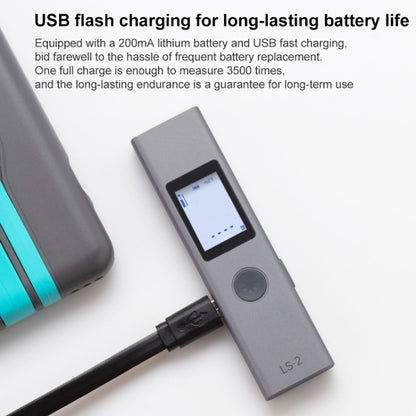 LS-2 25m Rechargeable LCD Digital Laser Rangefinder Distance Meter by buy2fix