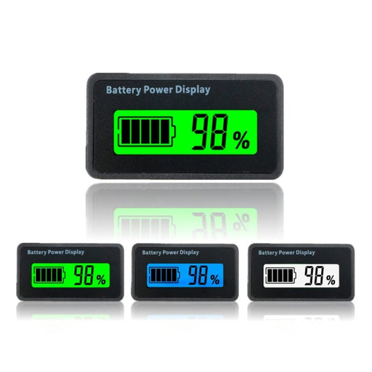 H5 12V-48V Lead-acid Battery Voltage Tester Percentage Voltmeter Gauge Lithium Battery Status Monitor(Green Light) - Battery & Resistance Tester by buy2fix | Online Shopping UK | buy2fix