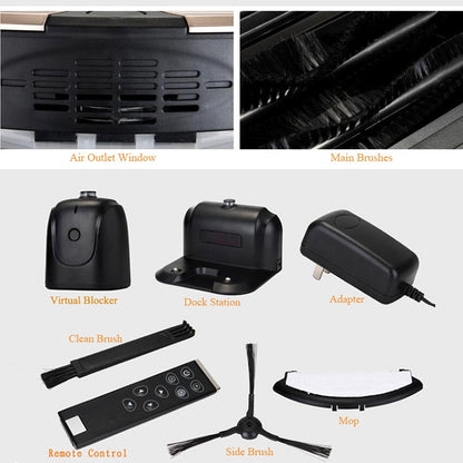 TOCOOL TC-450 Smart Vacuum Cleaner Touch Display Household Sweeping Cleaning Robot with Remote Control(Red) by TOCOOL