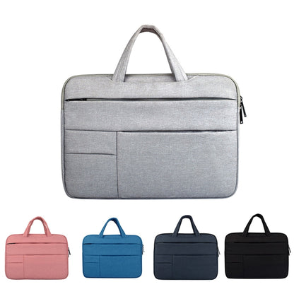Universal Multiple Pockets Wearable Oxford Cloth Soft Portable Leisurely Handle Laptop Tablet Bag, For 15.6 inch and Below Macbook, Samsung, Lenovo, Sony, DELL Alienware, CHUWI, ASUS, HP (Grey) - 15.6 - 17 inch by buy2fix | Online Shopping UK | buy2fix