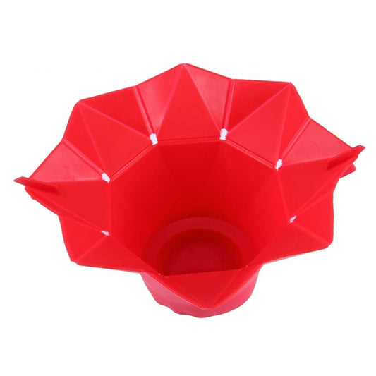 2 PCS Creative Foldable Silicone Microwave Popcorn Maker(Red) - Popcorn Machiner by buy2fix | Online Shopping UK | buy2fix