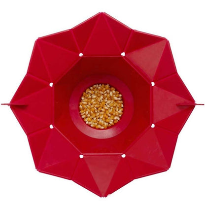 2 PCS Creative Foldable Silicone Microwave Popcorn Maker(Red) - Popcorn Machiner by buy2fix | Online Shopping UK | buy2fix