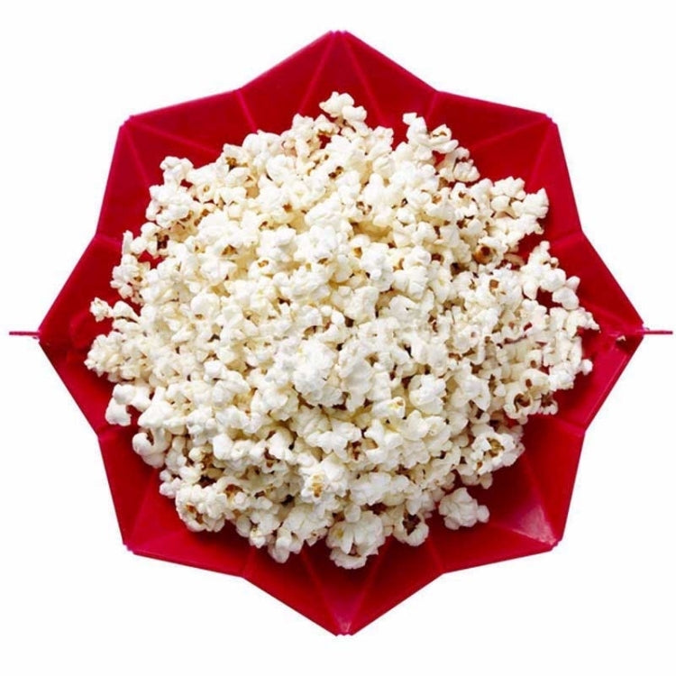2 PCS Creative Foldable Silicone Microwave Popcorn Maker(Red) - Popcorn Machiner by buy2fix | Online Shopping UK | buy2fix