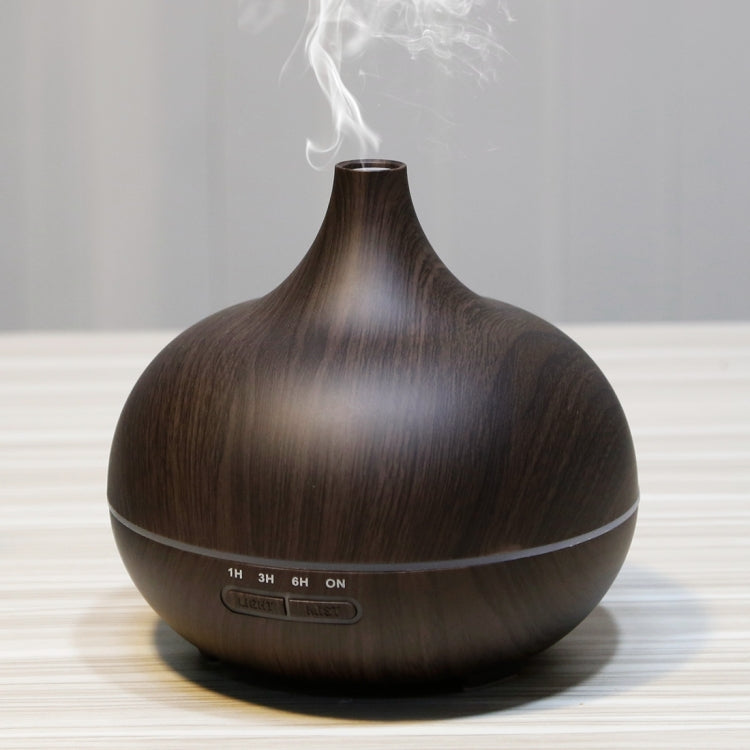 W350 14W 300ML Wood Grain Aromatherapy Air Purifier Humidifier with LED Light for Office / Home Room(Coffee) - Air Purifiers & Accessories by buy2fix | Online Shopping UK | buy2fix