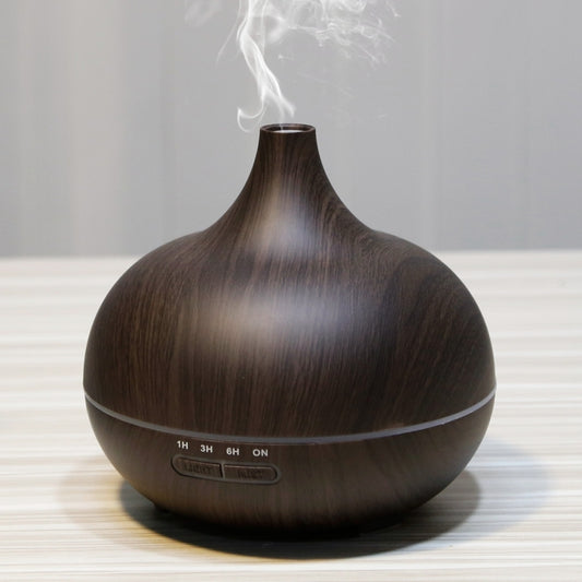 W350 14W 300ML Wood Grain Aromatherapy Air Purifier Humidifier with LED Light for Office / Home Room(Coffee) - Air Purifiers & Accessories by buy2fix | Online Shopping UK | buy2fix