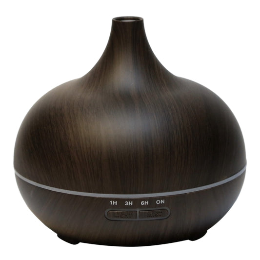 W350 14W 300ML Wood Grain Aromatherapy Air Purifier Humidifier with LED Light for Office / Home Room(Coffee) - Air Purifiers & Accessories by buy2fix | Online Shopping UK | buy2fix