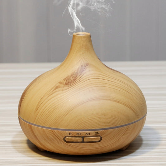 W350 14W 300ML Wood Grain Aromatherapy Air Purifier Humidifier with LED Light for Office / Home Room(Brown) - Air Purifiers & Accessories by buy2fix | Online Shopping UK | buy2fix