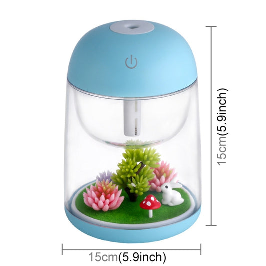 Imycoo WT602 2W Portable Mini Micro Landscape Design USB Charge Aromatherapy Air Humidifier with LED Colorful Light, Water Tank Capacity: 180ml, DC 5V(Blue) - Air Purifiers & Accessories by buy2fix | Online Shopping UK | buy2fix