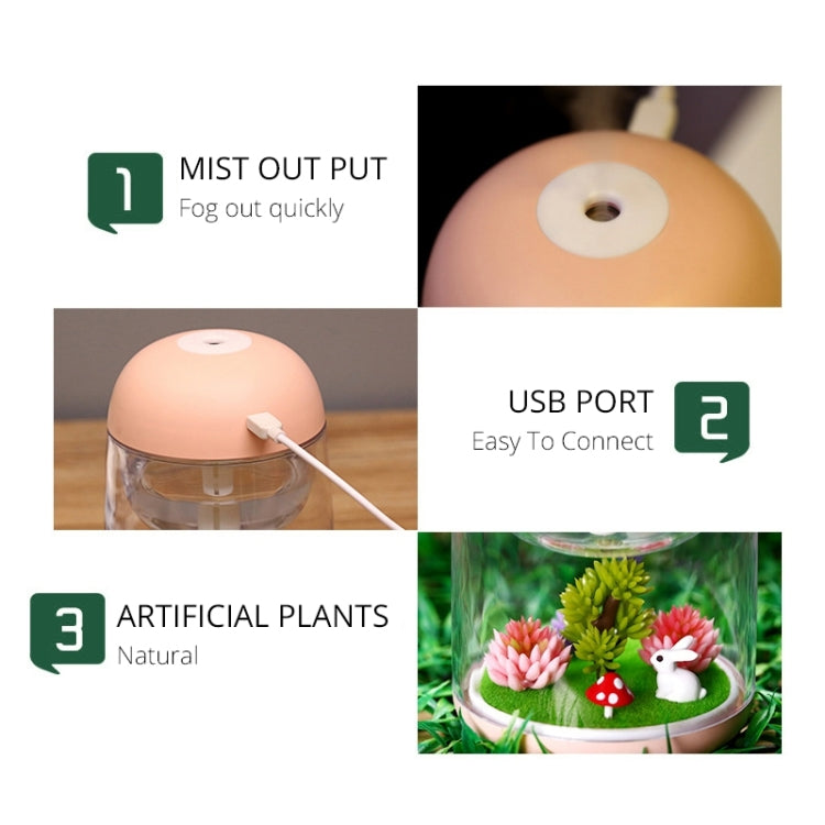 Imycoo WT602 2W Portable Mini Micro Landscape Design USB Charge Aromatherapy Air Humidifier with LED Colorful Light, Water Tank Capacity: 180ml, DC 5V(Blue) - Air Purifiers & Accessories by buy2fix | Online Shopping UK | buy2fix