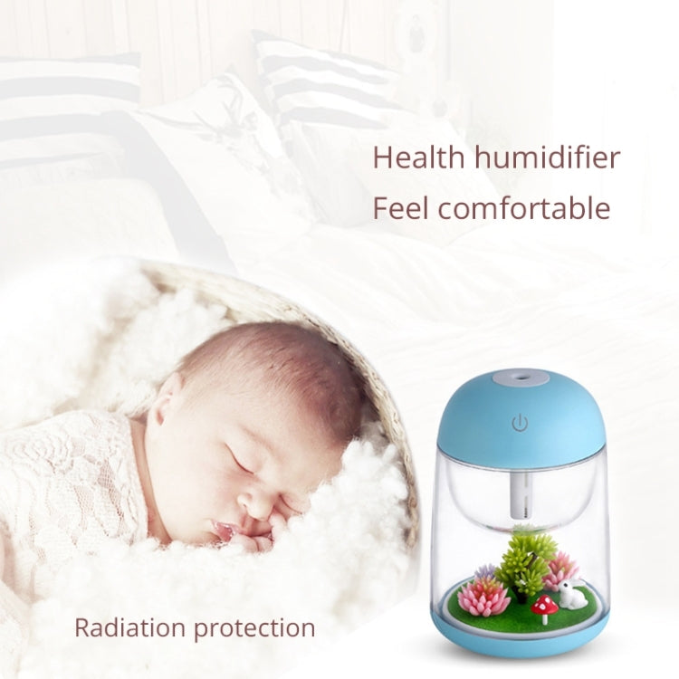 Imycoo WT602 2W Portable Mini Micro Landscape Design USB Charge Aromatherapy Air Humidifier with LED Colorful Light, Water Tank Capacity: 180ml, DC 5V(Blue) - Air Purifiers & Accessories by buy2fix | Online Shopping UK | buy2fix