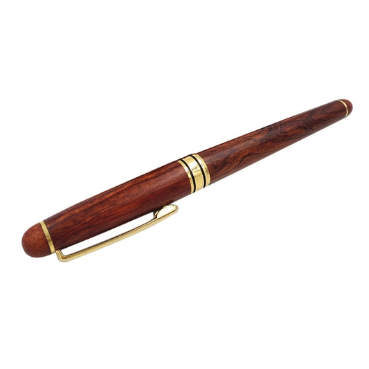 School Office Extra Fine 0.7mm Nib Transparent Piston Wooden Fountain Ink Pen - Fountain Pens by buy2fix | Online Shopping UK | buy2fix