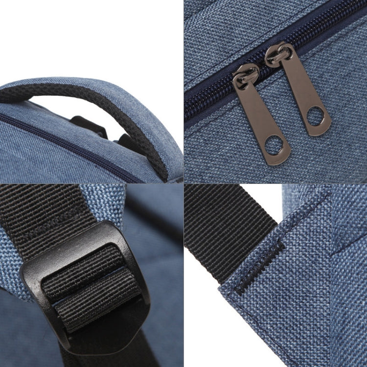 Universal Multi-Function Oxford Cloth Laptop Computer Shoulders Bag Business Backpack Students Bag, Size: 42x30x11cm, For 15.6 inch and Below Macbook, Samsung, Lenovo, Sony, DELL Alienware, CHUWI, ASUS, HP(Blue) by buy2fix