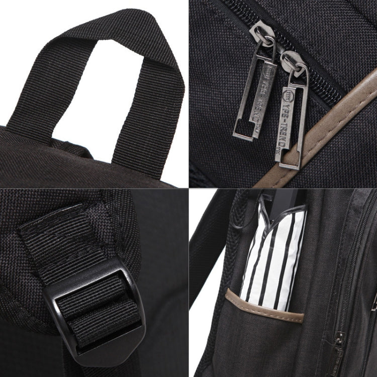 Universal Multi-Function Oxford Cloth Laptop Computer Shoulders Bag Business Backpack Students Bag, Size: 43x29x11cm, For 15.6 inch and Below Macbook, Samsung, Lenovo, Sony, DELL Alienware, CHUWI, ASUS, HP(Black) by buy2fix