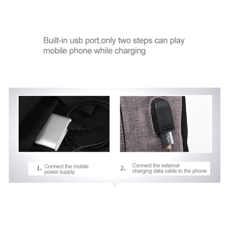 Universal Multi-Function Oxford Cloth Laptop Shoulders Bag Backpack with External USB Charging Port, Size: 46x32x12cm, For 15.6 inch and Below Macbook, Samsung, Lenovo, Sony, DELL Alienware, CHUWI, ASUS, HP(Black) by buy2fix