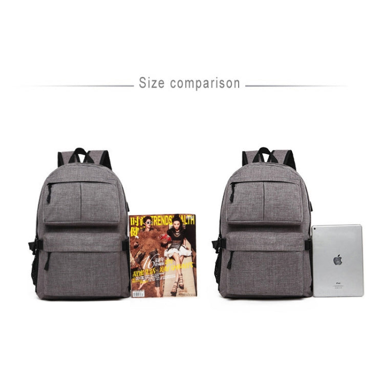Universal Multi-Function Oxford Cloth Laptop Shoulders Bag Backpack with External USB Charging Port, Size: 46x32x12cm, For 15.6 inch and Below Macbook, Samsung, Lenovo, Sony, DELL Alienware, CHUWI, ASUS, HP(Black) by buy2fix