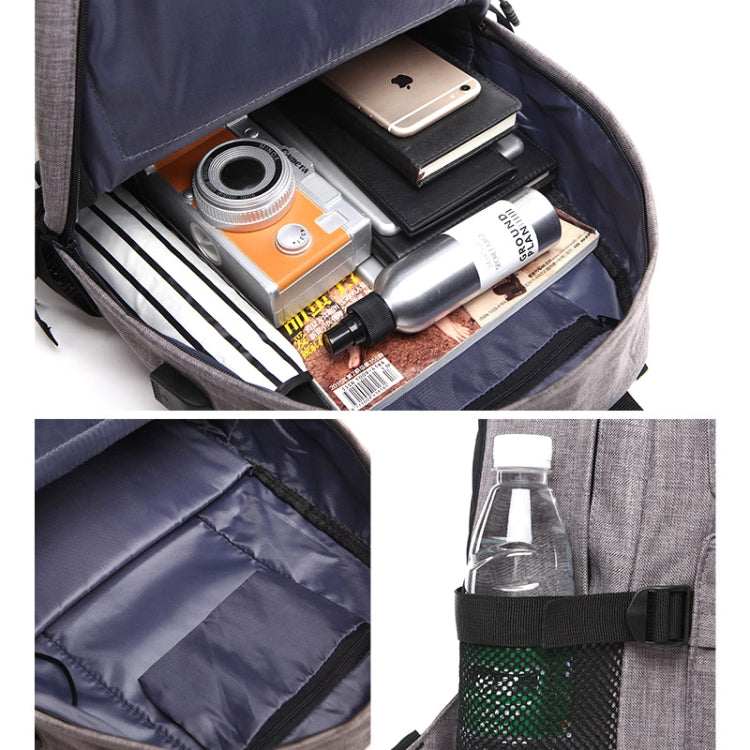 Universal Multi-Function Oxford Cloth Laptop Shoulders Bag Backpack with External USB Charging Port, Size: 46x32x12cm, For 15.6 inch and Below Macbook, Samsung, Lenovo, Sony, DELL Alienware, CHUWI, ASUS, HP(Black) by buy2fix