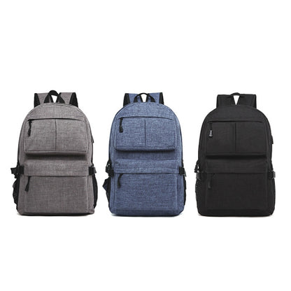 Universal Multi-Function Oxford Cloth Laptop Shoulders Bag Backpack with External USB Charging Port, Size: 46x32x12cm, For 15.6 inch and Below Macbook, Samsung, Lenovo, Sony, DELL Alienware, CHUWI, ASUS, HP(Black) by buy2fix