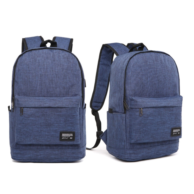 Universal Multi-Function Oxford Cloth Laptop Shoulders Bag Backpack with External USB Charging Port, Size: 45x31x16cm, For 15.6 inch and Below Macbook, Samsung, Lenovo, Sony, DELL Alienware, CHUWI, ASUS, HP(Blue) by buy2fix