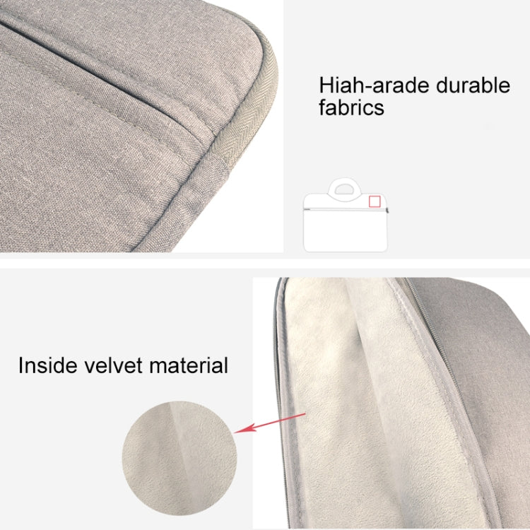 Breathable Wear-resistant Shoulder Handheld Zipper Laptop Bag, For 13.3 inch and Below Macbook, Samsung, Lenovo, Sony, DELL Alienware, CHUWI, ASUS, HP (Pink) by buy2fix