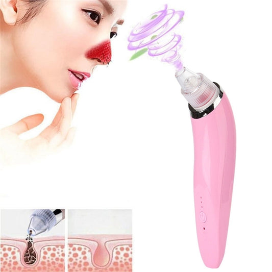5W 1A Multi-function Blackhead Extractor Pore Cleanser with Four Probes(Pink) - Beauty Instrument by buy2fix | Online Shopping UK | buy2fix