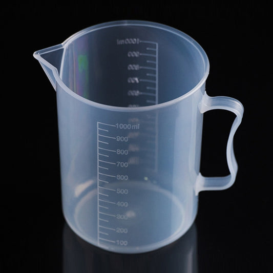 1000ml Thin Section PP Plastic Flask Digital Measuring Cup Cylinder Scale Measure Glass Lab Laboratory Tools (Transparent) - Gadgets by buy2fix | Online Shopping UK | buy2fix