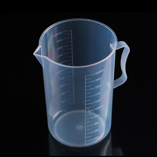 2000ml PP Plastic Flask Digital Measuring Cup Cylinder Scale Measure Glass Lab Laboratory Tools (Transparent) - Gadgets by buy2fix | Online Shopping UK | buy2fix