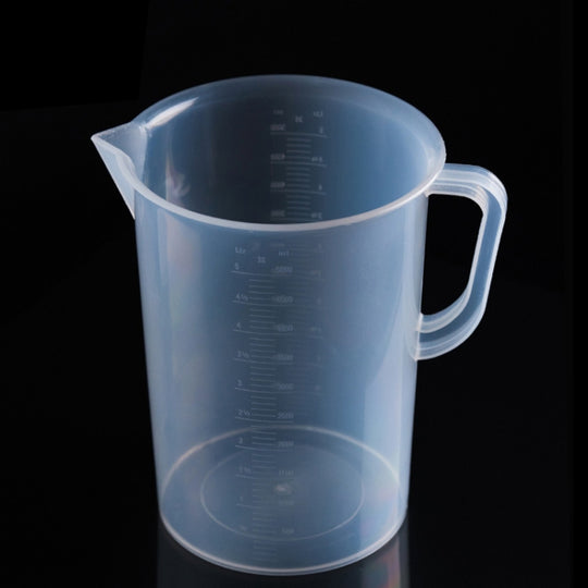 5000ml Food Grade PP Plastic Flask Digital Measuring Cup Cylinder Scale Measure Glass Lab Laboratory Tools(Transparent)