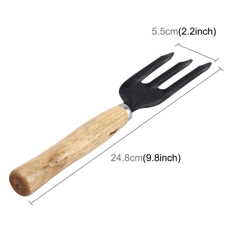 Rake Shovel Digging Trowel 3 in 1  Wooden Handle Metal Head Mini Garden Plant Tool Gardening Tool Garden Flower Tools Garden Tools Combination Set - Garden Hand Tools by buy2fix | Online Shopping UK | buy2fix