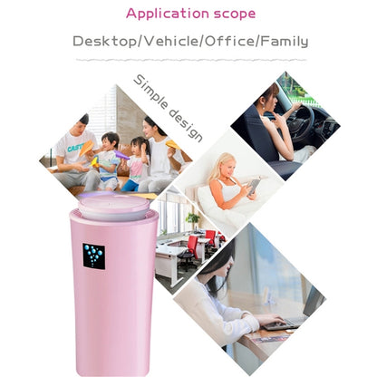 Small-3 2W Humidifier Moisture Meter Moisturizing Instrument with LED Night Light, Water Tank Capacity: 260ml(Pink) - Air Purifiers & Accessories by buy2fix | Online Shopping UK | buy2fix