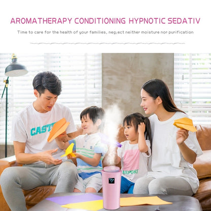 Small-3 2W Humidifier Moisture Meter Moisturizing Instrument with LED Night Light, Water Tank Capacity: 260ml(Pink) - Air Purifiers & Accessories by buy2fix | Online Shopping UK | buy2fix