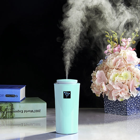 Small-3 2W Humidifier Moisture Meter Moisturizing Instrument with LED Night Light, Water Tank Capacity: 260ml(Blue) - Air Purifiers & Accessories by buy2fix | Online Shopping UK | buy2fix