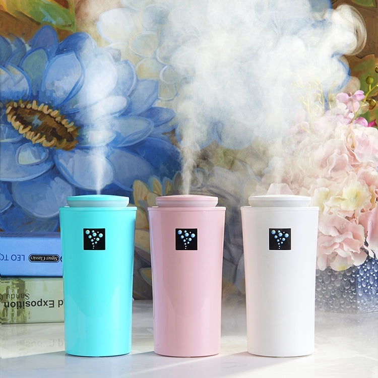 Small-3 2W Humidifier Moisture Meter Moisturizing Instrument with LED Night Light, Water Tank Capacity: 260ml(Pink) - Air Purifiers & Accessories by buy2fix | Online Shopping UK | buy2fix