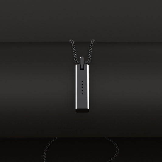 Mijobs Metal Screwless Magnetic Pendant Necklace for Fitbit Flex 2, Host not Included(Black) - Watch Bands by buy2fix | Online Shopping UK | buy2fix