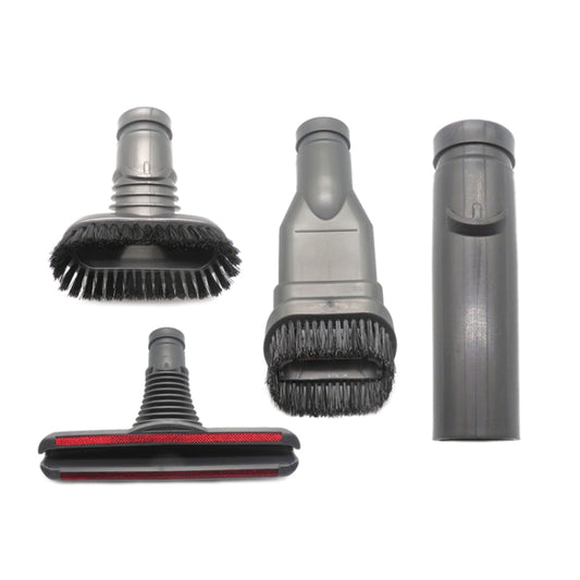XD973 4 in 1 Round Brush + Stiff Brush + Bed Brush + Connector for Dyson Vacuum Cleaner Parts Kits - For Dyson Accessories by buy2fix | Online Shopping UK | buy2fix