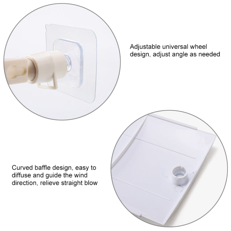 Air Conditioning Wind Deflector Shroud Bedroom Wall-Mounted Baby Universal Anti-Straight Blowing Air Conditioning Windshield(White) - Air Conditioning & Accessories by buy2fix | Online Shopping UK | buy2fix