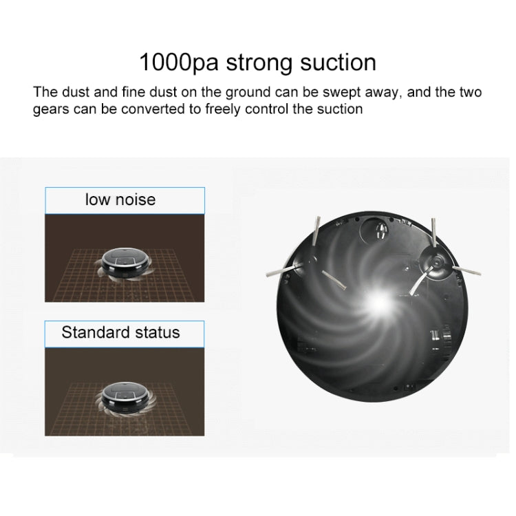 FD-3RSW(IIB)CS 1000Pa Large Suction Smart Household Vacuum Cleaner Clean Robot by buy2fix