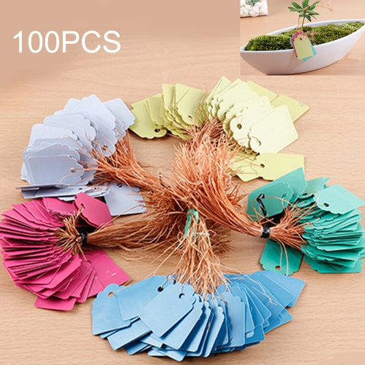 100 PCS Waterproof Durable and Reusable Plastic Nursery Garden Plant Label Flower Tag Mark Plant Tag Labels, Random Color Delivery - Yard & Garden Decor by buy2fix | Online Shopping UK | buy2fix