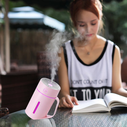 ML-S2 Water Cup Shape Intelligent Mute LED Night Light Atomized Humidifier Air humidification Machine(Pink) - Air Purifiers & Accessories by buy2fix | Online Shopping UK | buy2fix