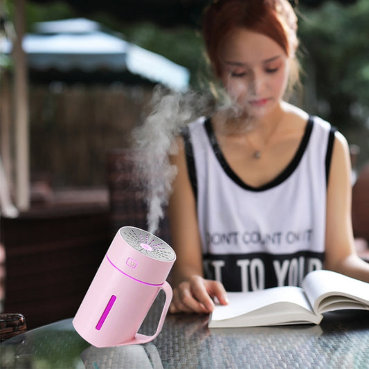 ML-S2 Water Cup Shape Intelligent Mute LED Night Light Atomized Humidifier Air humidification Machine(Pink) - Air Purifiers & Accessories by buy2fix | Online Shopping UK | buy2fix